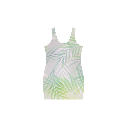 Palm Leaf Pattern Medea Vest Dress (Model D06)