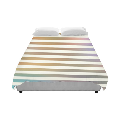 Pastel Stripes Duvet Cover 86"x70" ( All-over-print)