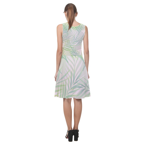 Palm Leaf Pattern Atalanta Casual Sundress(Model D04)