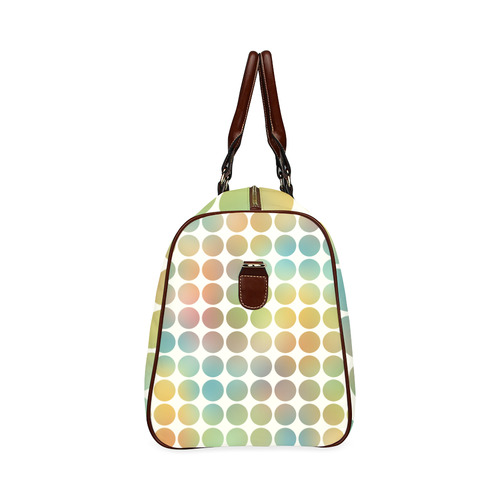 Pastel Dots Waterproof Travel Bag/Large (Model 1639)