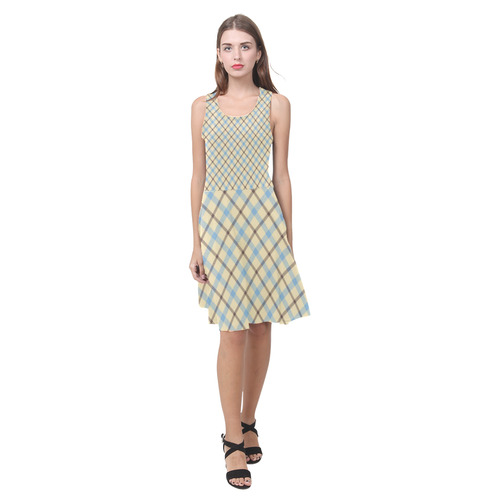 Plaid 2 Atalanta Casual Sundress(Model D04)