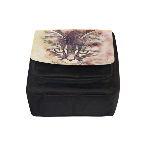 watercolor cat Crossbody Nylon Bags (Model 1633)