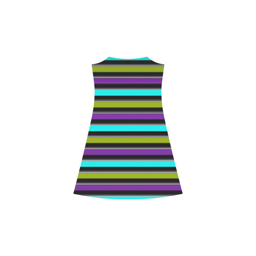 retro stripe 1 Alcestis Slip Dress (Model D05)