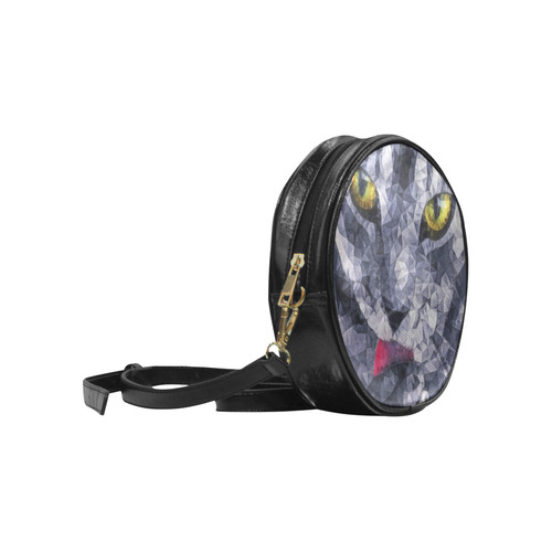 cat tongue Round Sling Bag (Model 1647)