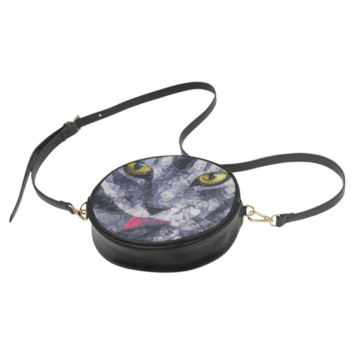 cat tongue Round Sling Bag (Model 1647)