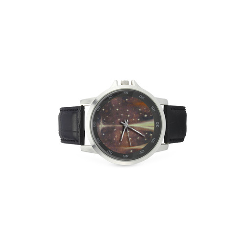 From dreams and wishes. Everything must be equal in your eyes. Unisex Stainless Steel Leather Strap Watch(Model 202)