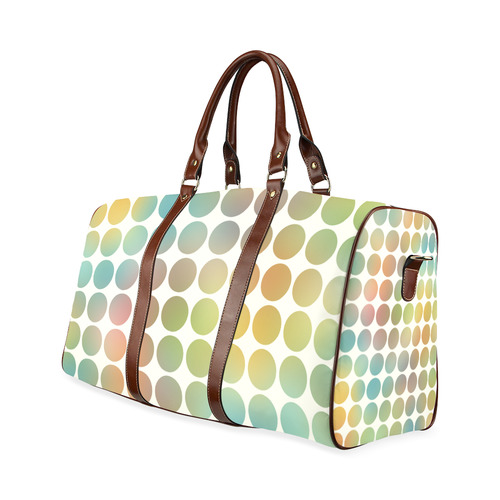 Pastel Dots Waterproof Travel Bag/Large (Model 1639)