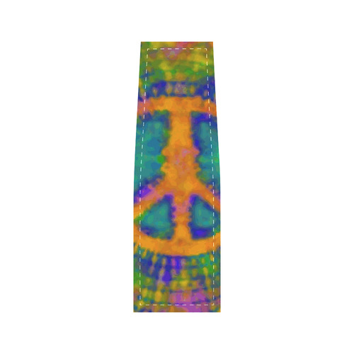 Psychedelic Tie Dye Trippy Peace Sign Saddle Bag/Small (Model 1649) Full Customization
