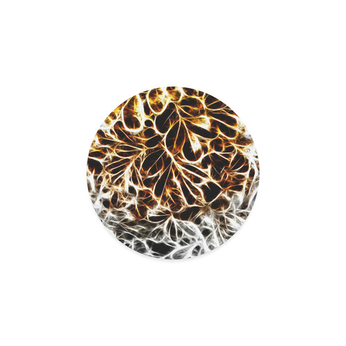 Foliage #10 Gold & Silver - Jera Nour Round Coaster