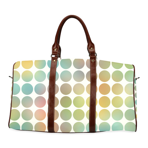 Pastel Dots Waterproof Travel Bag/Large (Model 1639)