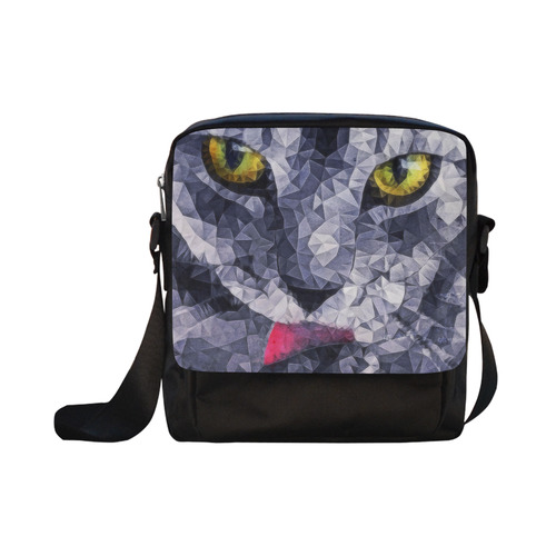 cat tongue Crossbody Nylon Bags (Model 1633)