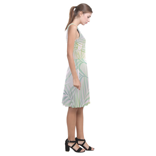 Palm Leaf Pattern Atalanta Casual Sundress(Model D04)