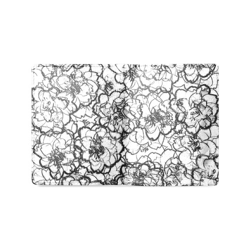 Lace Flower Power Blossom Men's Leather Wallet (Model 1612)