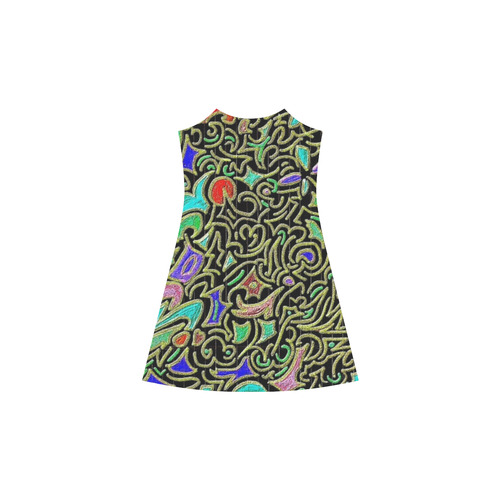 swirl retro Alcestis Slip Dress (Model D05)