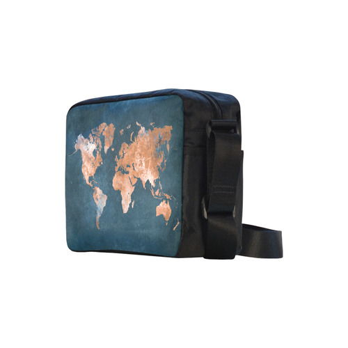 world map Classic Cross-body Nylon Bags (Model 1632)