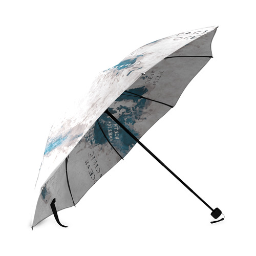 world map OCEANS and continents Foldable Umbrella (Model U01)