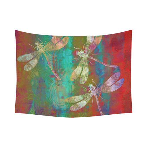 A Dragonflies Cotton Linen Wall Tapestry 80"x 60"