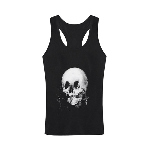 All Is Vanity Halloween Life, Death, and Existence Plus-size Men's I-shaped Tank Top (Model T32)