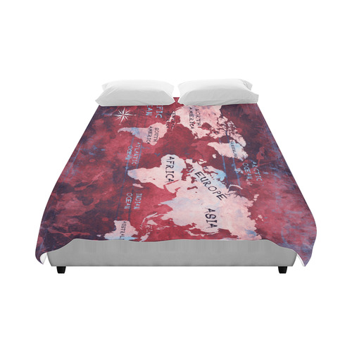 world map Duvet Cover 86"x70" ( All-over-print)