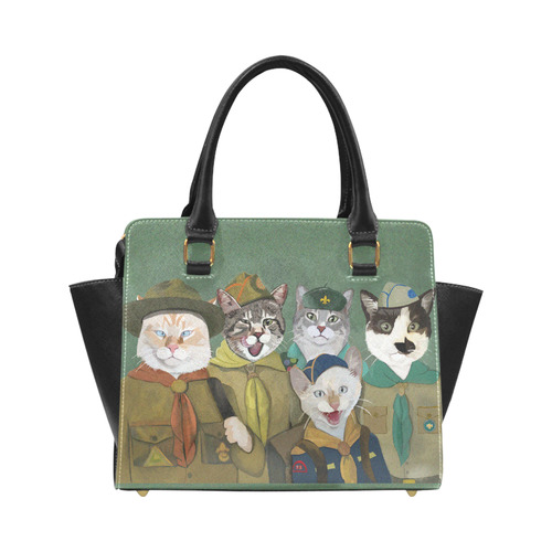 Scouts Gracie, Mau Banzai and Reno plus surprise guest. Classic Shoulder Handbag (Model 1653)