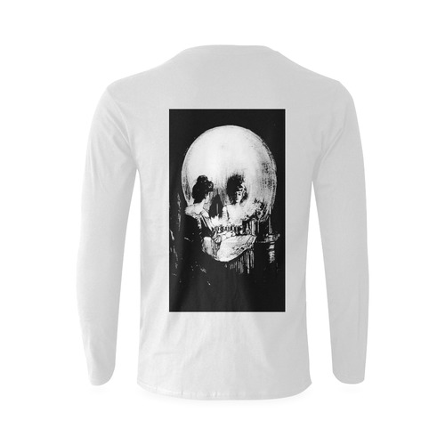 All Is Vanity Halloween Life, Death, and Existence Sunny Men's T-shirt (long-sleeve) (Model T08)