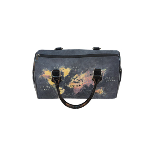 world map OCEANS and continents Boston Handbag (Model 1621)