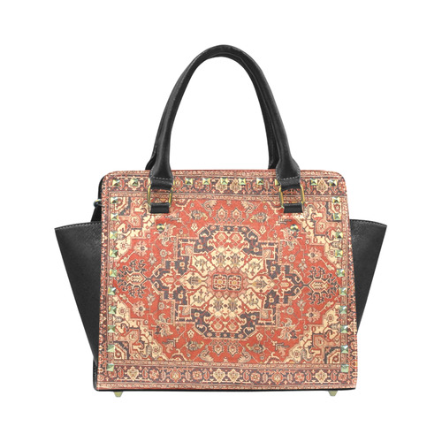 Vintage Floral Persian Rug Animals