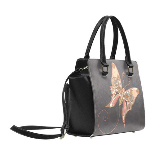 Steampunk Mechanical Butterfly by ArtformDesigns Classic Shoulder Handbag (Model 1653)