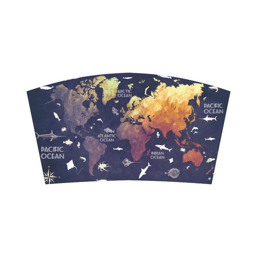 ocean world map Bandeau Top