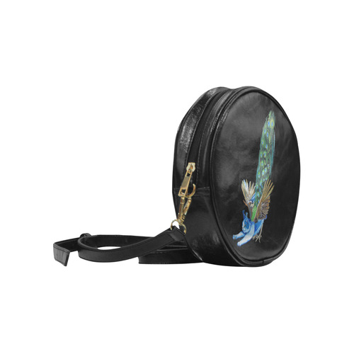 Goddess of Many Eyes 4 round messenger bag Round Sling Bag (Model 1647)