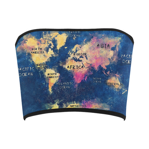 world map oceans and continents Bandeau Top