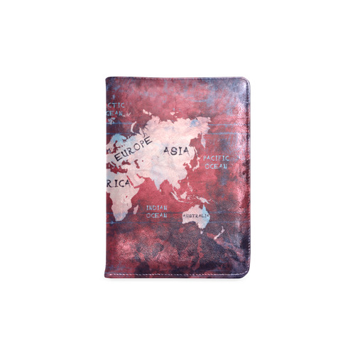 world map Custom NoteBook A5