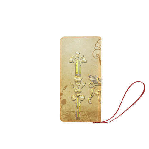 Wonderful egyptian sign in gold Women's Clutch Wallet (Model 1637)