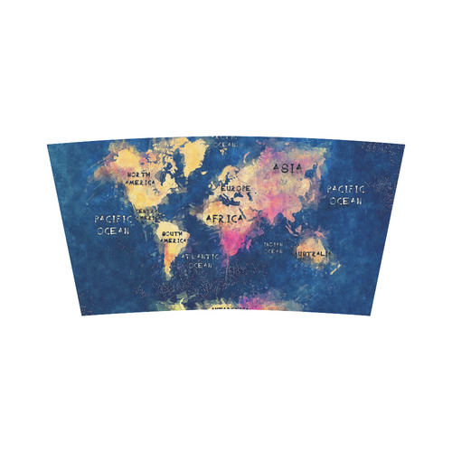 world map oceans and continents Bandeau Top