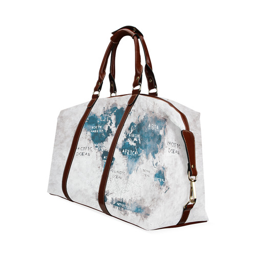 world map OCEANS and continents Classic Travel Bag (Model 1643)