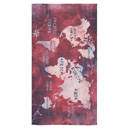 world map Bath Towel 30"x56"