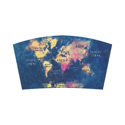 world map oceans and continents Bandeau Top