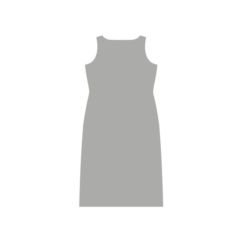 Silver Phaedra Sleeveless Open Fork Long Dress (Model D08)