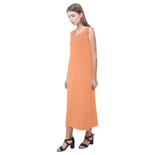 Tangerine Phaedra Sleeveless Open Fork Long Dress (Model D08)