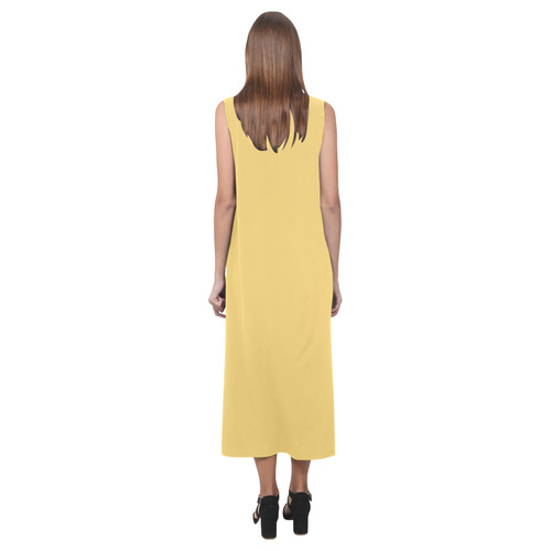 Lemon Drop Phaedra Sleeveless Open Fork Long Dress (Model D08)