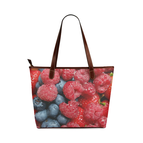 Berries Shoulder Tote Bag (Model 1646)