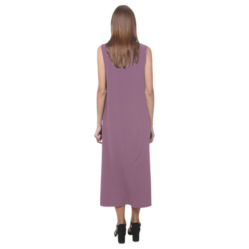 Grape Nectar Phaedra Sleeveless Open Fork Long Dress (Model D08)