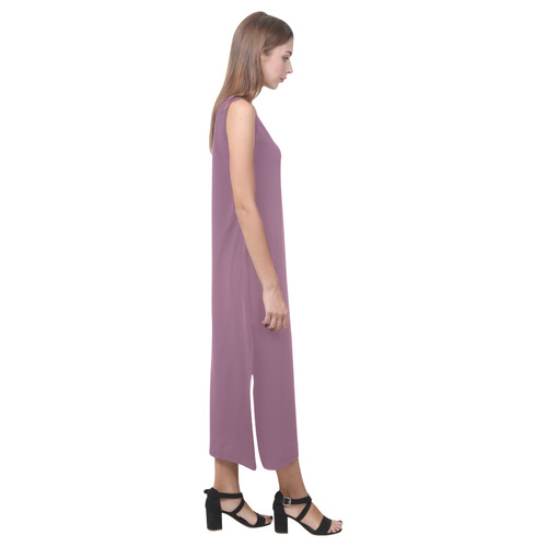 Grape Nectar Phaedra Sleeveless Open Fork Long Dress (Model D08)