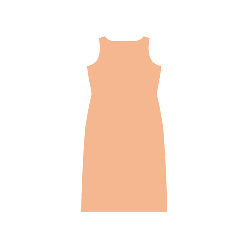 Peach Cobbler Phaedra Sleeveless Open Fork Long Dress (Model D08)