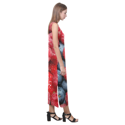 Berries Phaedra Sleeveless Open Fork Long Dress (Model D08)