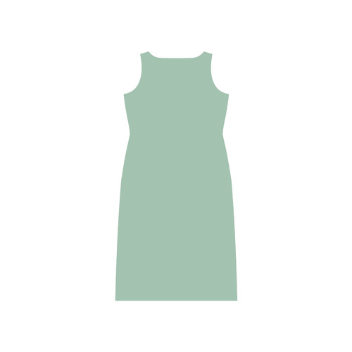 Grayed Jade Phaedra Sleeveless Open Fork Long Dress (Model D08)