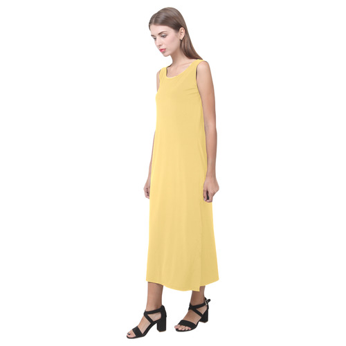 Lemon Drop Phaedra Sleeveless Open Fork Long Dress (Model D08)