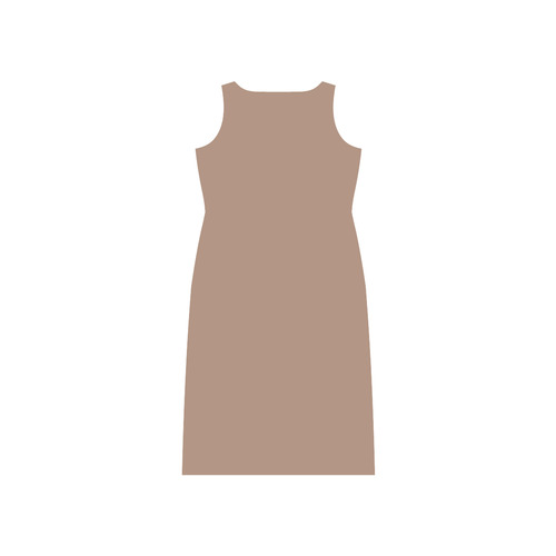 Cafe au Lait Phaedra Sleeveless Open Fork Long Dress (Model D08)
