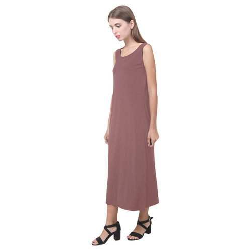 Apple Butter Phaedra Sleeveless Open Fork Long Dress (Model D08)