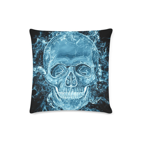 glowing skull Custom Zippered Pillow Case 16"x16"(Twin Sides)